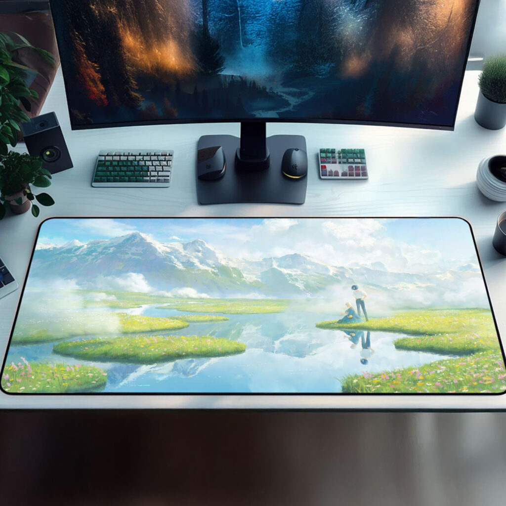 Howl’s Moving Castle Alpine Reflection Desk Mat – Studio Ghibli Mouse ...