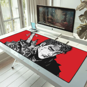 Berserk Guts Red Background Desk Mat 4