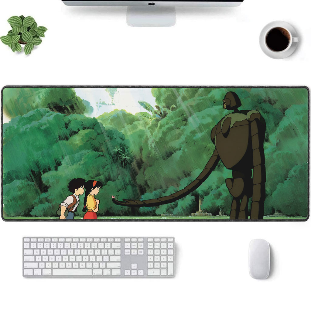 Castle in the Sky Robot Guardian Garden XL Desk Mat 6 Castle in the Sky Robot Guardian Garden XL Desk Mat - Image 6
