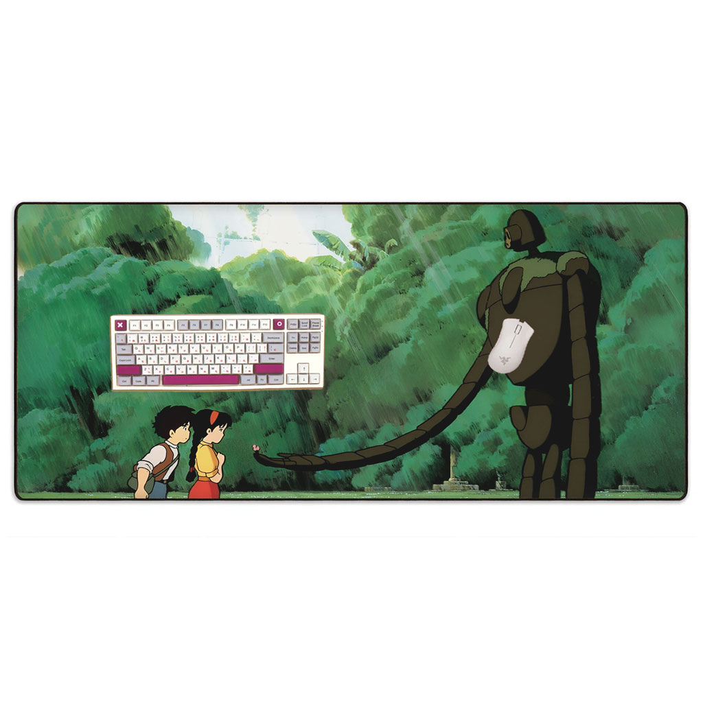 Castle in the Sky Robot Guardian Garden XL Desk Mat 5 Castle in the Sky Robot Guardian Garden XL Desk Mat - Image 5