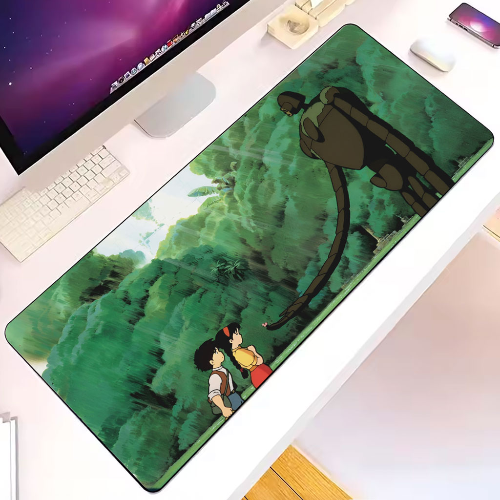 Castle in the Sky Robot Guardian Garden XL Desk Mat 3 Castle in the Sky Robot Guardian Garden XL Desk Mat - Image 3