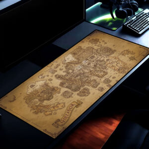 Gielinor World Map Vintage Gaming Desk Mat Mouse Pad 5