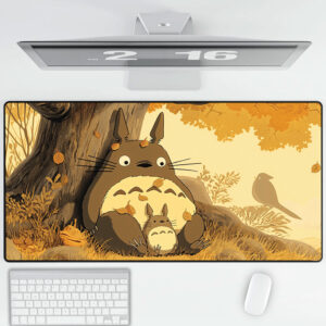 My Neighbor Totoro Fall Leaves Forest Anime Mousepads 1