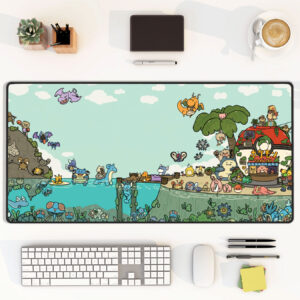 Pokemon Chibi Island Adventure Cute Desk Mat Mouse Pad