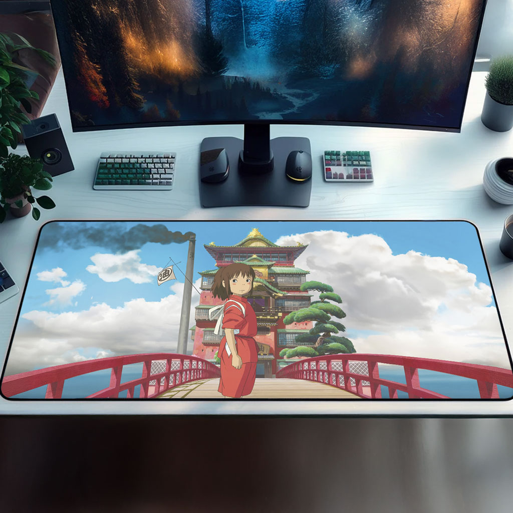 Spirited Away Chihiro Red Bridge Extended Mouse Mat 4 Spirited Away Chihiro Red Bridge Extended Mouse Mat - Image 4