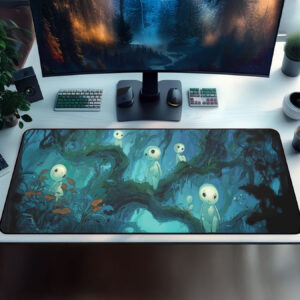 Studio Ghibli Kodama Forest Scene Large Desk Mat 2