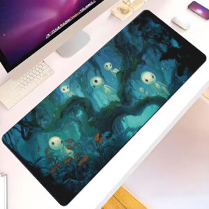 Studio Ghibli Kodama Forest Scene Large Desk Mat